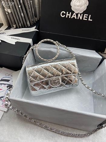Chanel Handbag Silver AS166