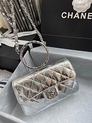 Chanel Handbag Silver AS166 - 2