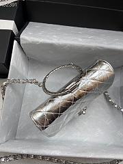 Chanel Handbag Silver AS166 - 3