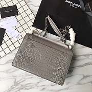 YSL Sunset Chain Wallet In Crocodile Embossed Shiny Leather 4858 - 5