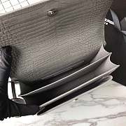 YSL Sunset Chain Wallet In Crocodile Embossed Shiny Leather 4858 - 2