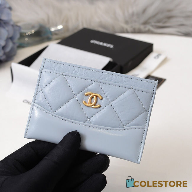 Chanel Card Case Blue - 1