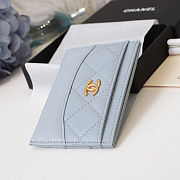 Chanel Card Case Blue - 6