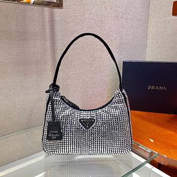 Prada Hobo Black With Diamond