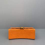 Colestore Balenciaga Hourglass Small Top Handle Bag In Orange  - 6