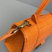 Colestore Balenciaga Hourglass Small Top Handle Bag In Orange  - 4