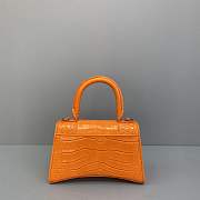 Colestore Balenciaga Hourglass Small Top Handle Bag In Orange  - 3