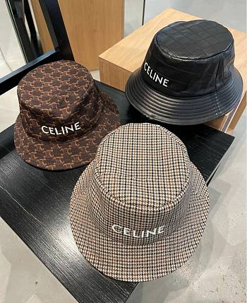 celine fisherman hat presbyopia brown / denim tie-dye