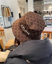 celine fisherman hat presbyopia brown / denim tie-dye - 5