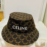 celine fisherman hat presbyopia brown / denim tie-dye - 4