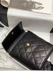 Chanel Pearl Chain Bag Black - 5