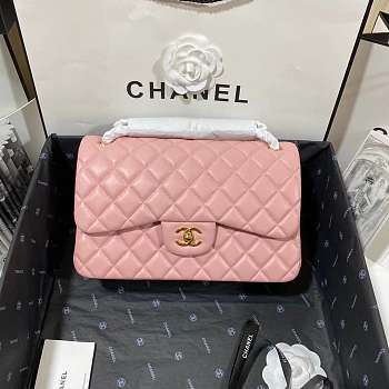 Chanel Lambskin Classic Flap Bag Pink
