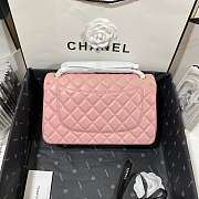 Chanel Lambskin Classic Flap Bag Pink - 3