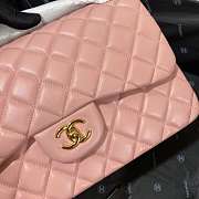 Chanel Lambskin Classic Flap Bag Pink - 5