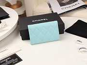 Chanel Wallet Blue In Sliver Hardware - 4