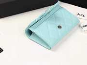 Chanel Wallet Blue In Sliver Hardware - 6