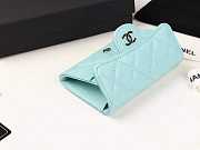 Chanel Wallet Blue In Sliver Hardware - 5