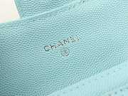 Chanel Wallet Blue In Sliver Hardware - 2