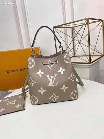 Louis Vuitton Néonoé Mm Bicolor Monogram Empreinte Leather M45555