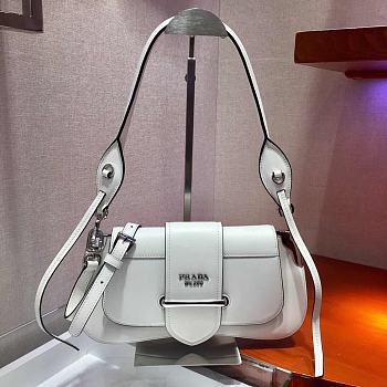 prada sidonie shoulder bag in white