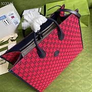 Red GG Multicolour large tote bag 659980 Size 43 x 34 x 18.5cm. 880780 - 3