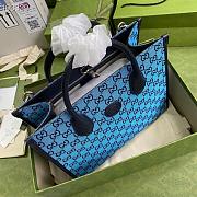 Blue Gucci Multicolour small tote bag_659983_312614cm850750 - 3