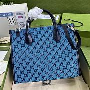 Blue Gucci Multicolour small tote bag_659983_312614cm850750 - 4