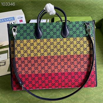 Yellow Gucci Multicolour large tote bag_659980 43 x 34 x 18.5cm. 880780