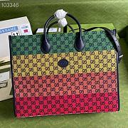 Yellow Gucci Multicolour large tote bag_659980 43 x 34 x 18.5cm. 880780 - 4