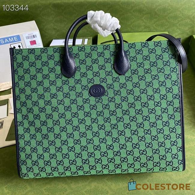 Green Gucci Multicolour large tote bag_659980 43 x 34 x 18.5cm. 880780 - 1
