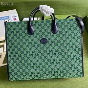 Green Gucci Multicolour large tote bag_659980 43 x 34 x 18.5cm. 880780 - 1