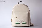 Gucci Women's White Print Leather Backpack 32cm - 1