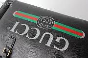 Gucci Women's Black Print Leather Travel Bag 46cm  - 2