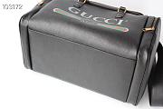 Gucci Women's Black Print Leather Travel Bag 46cm  - 3