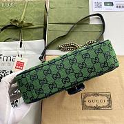 Green Gucci Marmont Multicolour GG Canvas Small Shoulder Bag_ 443497_size: 26 x 15 x 7. 880780_ 443497_size: 26 x 15 x 7. 880780 - 5