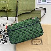 Green Gucci Marmont Multicolour GG Canvas Small Shoulder Bag_ 443497_size: 26 x 15 x 7. 880780_ 443497_size: 26 x 15 x 7. 880780 - 6