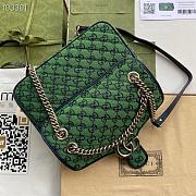 Green Gucci Marmont Multicolour GG Canvas Small Shoulder Bag_ 443497_size: 26 x 15 x 7. 880780_ 443497_size: 26 x 15 x 7. 880780 - 3