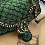 Green Gucci Marmont Multicolour GG Canvas Small Shoulder Bag_ 443497_size: 26 x 15 x 7. 880780_ 443497_size: 26 x 15 x 7. 880780 - 4