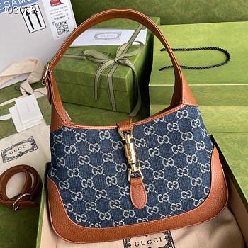 Gucci Jackie 1961 shoulder bag Dark blue 28cm