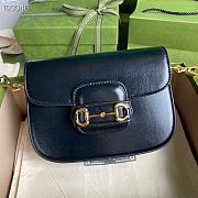 Black Leather Beige Gucci Horsebit 1955 mini bag 20.5cm - 4