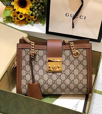 Gucci Padlock small GG shoulder bag with Gold-tone 26cm