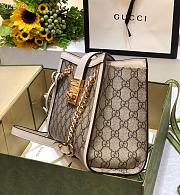 Gucci White Leather Padlock GG small shoulder bag 498156 26cm - 2