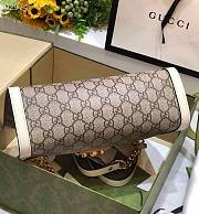 Gucci White Leather Padlock GG small shoulder bag 498156 26cm - 4