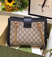 Gucci Dark Blue Padlock GG small shoulder bag 498156 26cm - 4