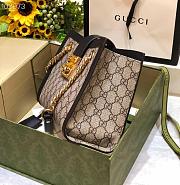 Gucci Dark Blue Padlock GG small shoulder bag 498156 26cm - 3