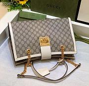 Gucci White Leather Padlock GG medium shoulder bag 479197 Size 35cm - 5