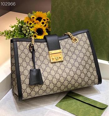 Gucci Dark Blue Padlock GG medium shoulder bag 479197 Size 35cm