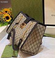Gucci Dark Blue Padlock GG medium shoulder bag 479197 Size 35cm - 4