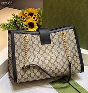 Gucci Dark Blue Padlock GG medium shoulder bag 479197 Size 35cm - 3