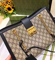 Gucci Dark Blue Padlock GG medium shoulder bag 479197 Size 35cm - 5